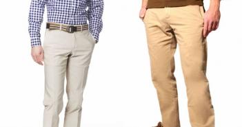 Beige pants - a thing that will suit any man